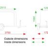 Debon C255 Box Trailer Dimensions