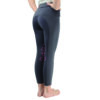 Hy Equestrian Stella Jr Riding Tights Grey/Pink - Image 8