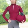 Hy Equestrian Sport Active Base Layer Merlot - Image 8