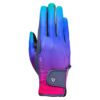 Hy Equestrian Ombre Riding Gloves Navy & Vibrant