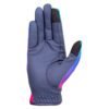 Hy Equestrian Ombre Riding Gloves Navy & Vibrant - Image 3