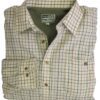 Hoggs of Fife Fleece Lined Shirt Birch (Tan/Olive) - Image 2