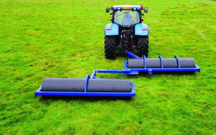 Watson 8ft Tandem Roller in use with another roller