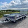 Indespension 16'2" x 6'6" Triple Axle U-Tilt Flatbed Trailer