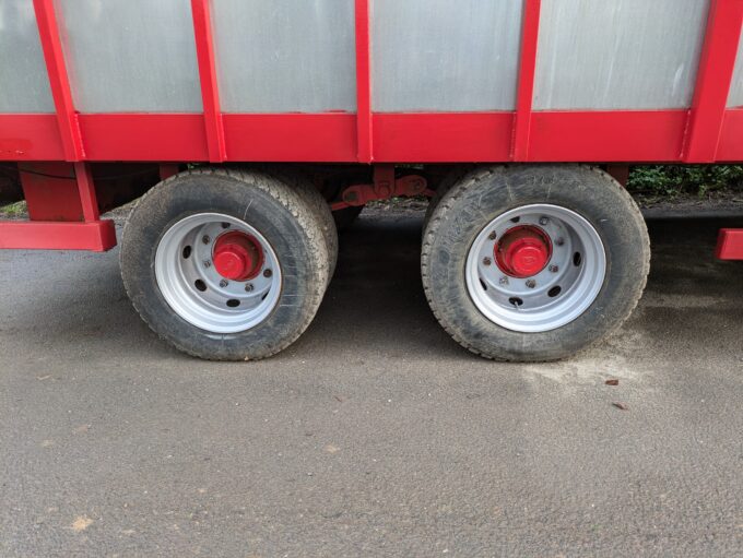 McCauley 20ft Livestock Trailer wheels