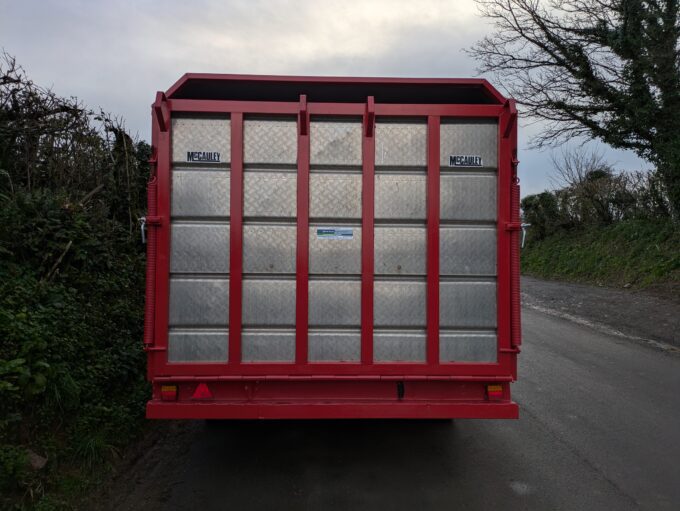 McCauley 20ft Livestock Trailer rear door