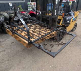 7' mounted chain harrows with foldable wings