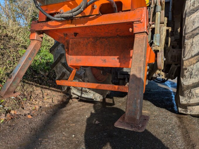 Tractor-mounted wood chipper by Timberwolf