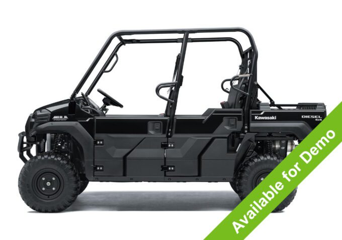 Kawasaki Mule PRO-DXT four seater UTV in black, available for demo