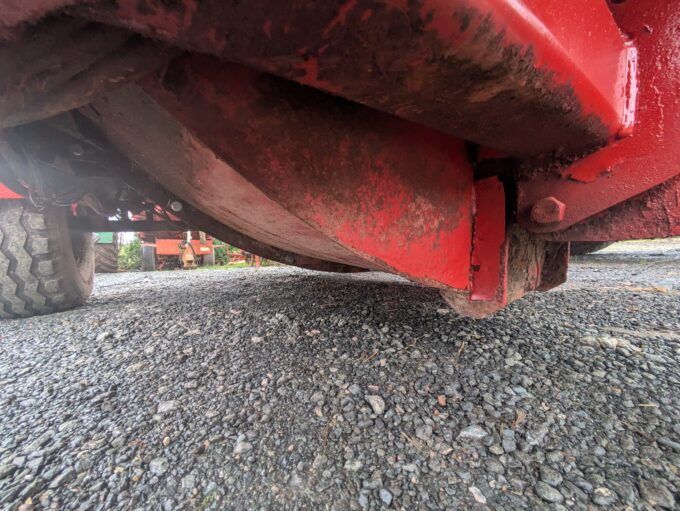 Underside of Teagle Tomahawk 8500 Straw Chopper