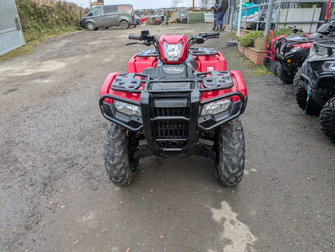 Honda TRX520 FM6 quad bike front-on