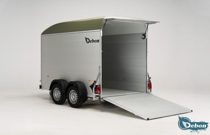 Debon C500 Box Trailer with ramp down