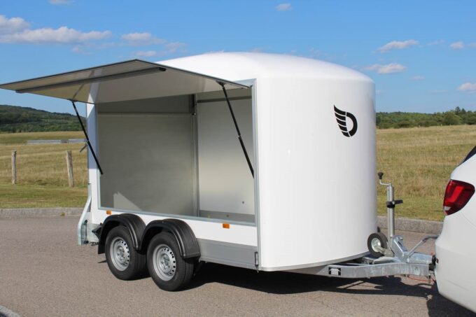 Debon C500 Box Trailer with optional side hatch