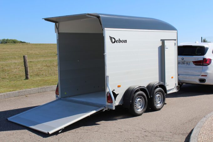 Debon C500 Box Trailer with ramp down