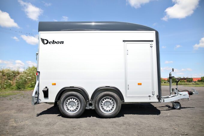 Side profile of Debon C500 Box Trailer