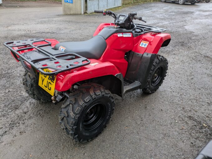 72 plate Honda TRX420 quad bike