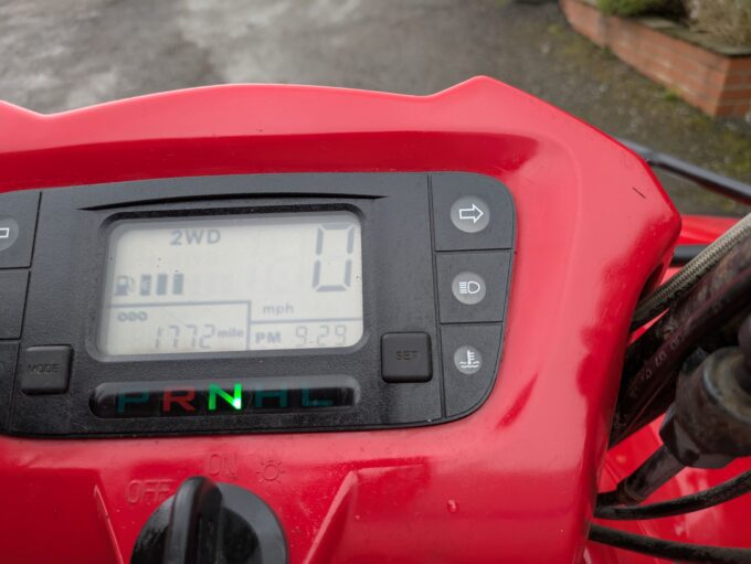 Kymco MXU 500 odometer