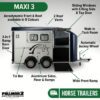 Highlights of the Cheval Liberte Maxi 3 horse trailer