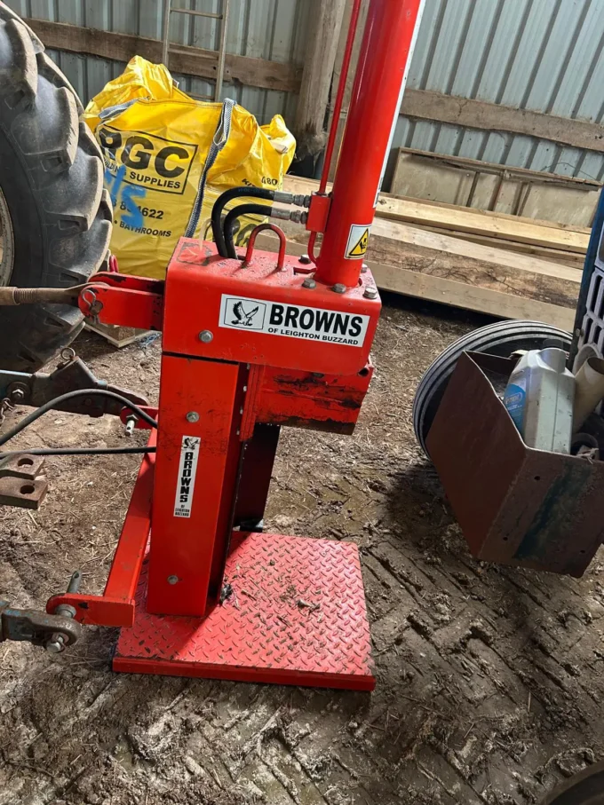 Browns tractor mounted log splitter