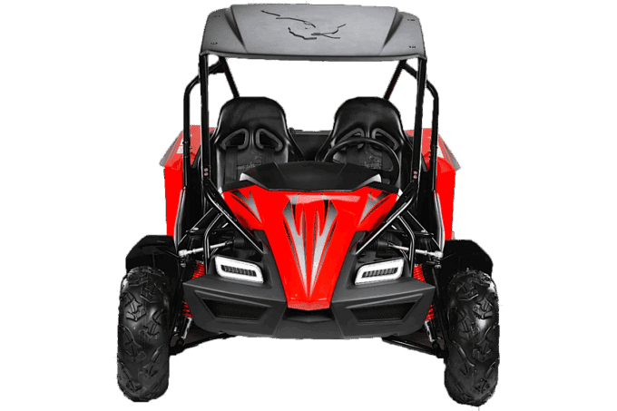 Red Hammerhead GTS150 LE front on