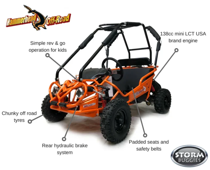 Hammerhead Torpedo kids off-road buggy key features