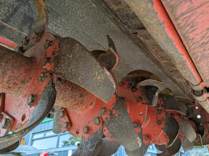 Underside Kuhn EL102 Rotavator