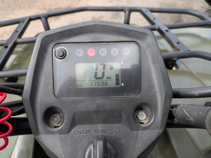 Odometer on Suzuki KingQuad 400 FSi quad bike