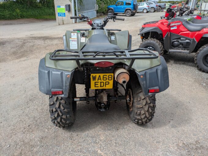 Rear of Suzuki KingQuad 400 FSi quad bike