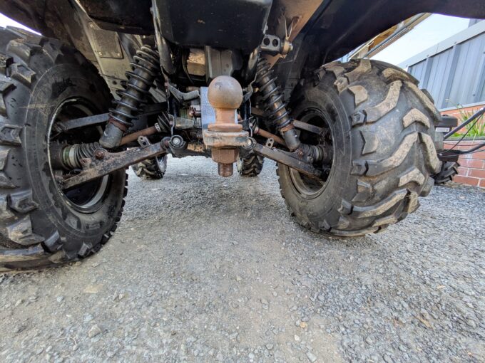 Tow hitch on Suzuki KingQuad 4x4 500 AXi