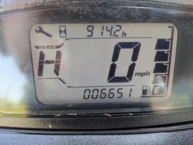 Odometer on Suzuki KingQuad 4x4 500AXi