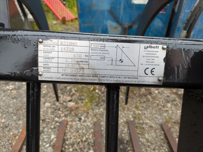Albutt muck grab serial plate
