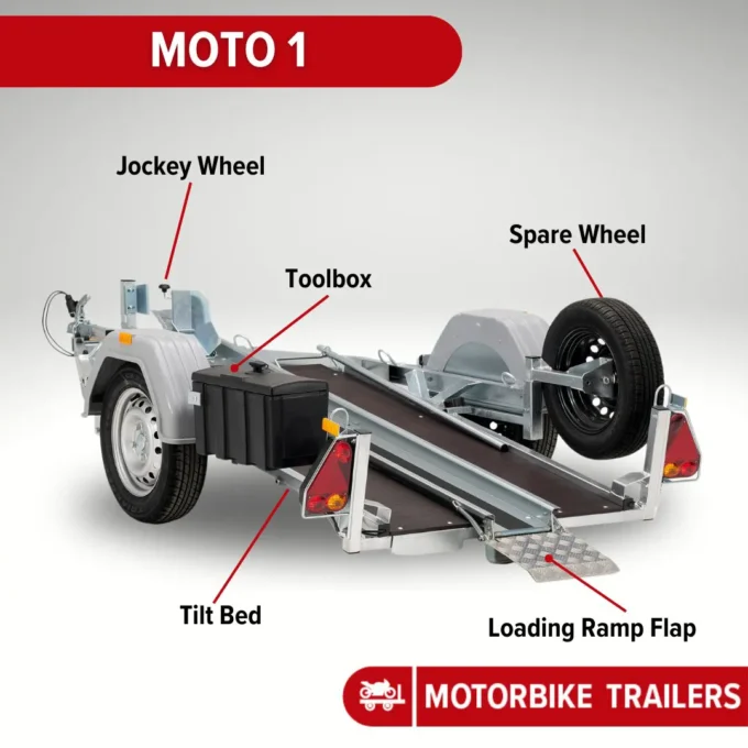 Debon Moto 1 graphic with key features highlighted.