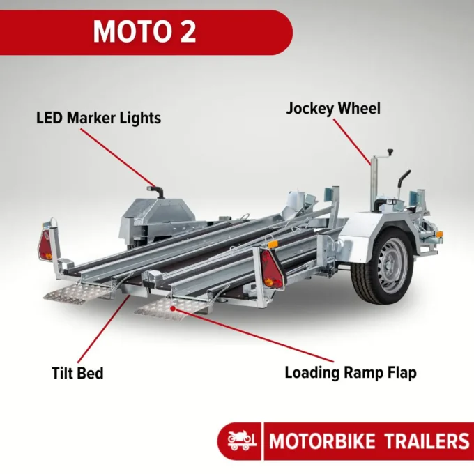 Debon Moto 2 graphic with key features highlighted.