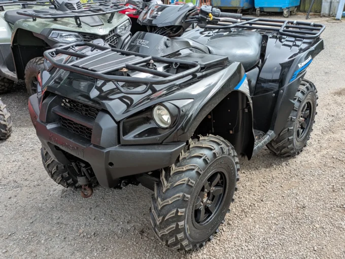 Kawasaki Brute Force 750 4x4i V-Twin quad bike in black