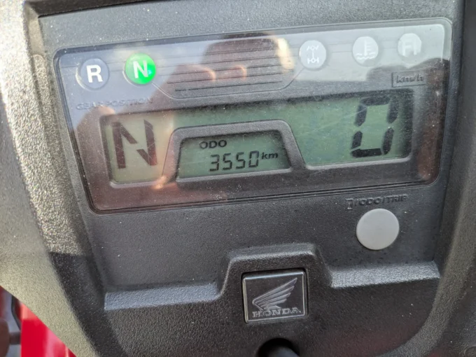 Odometer on Honda Fourtrax TRX420FM quad bike