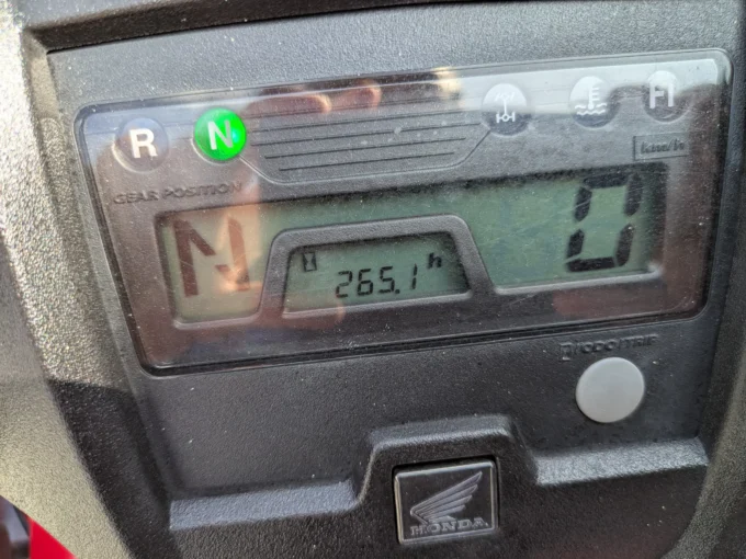 odometer on Honda Fourtrax TRX420FM quad bike