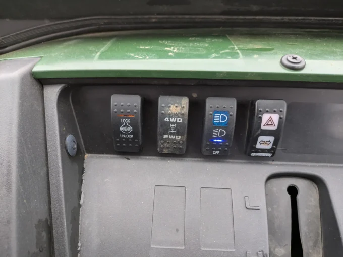 Kawasaki Mule Pro MX dashboard switches