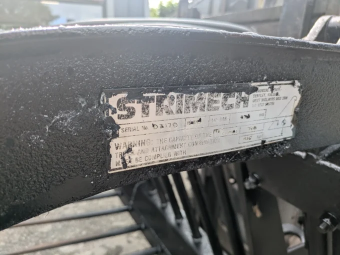Strimech 7' 6" Muck Grab on Matpro brackets