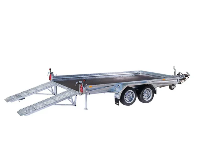 Tiki TP365 DRB Plant Trailer with ramps down